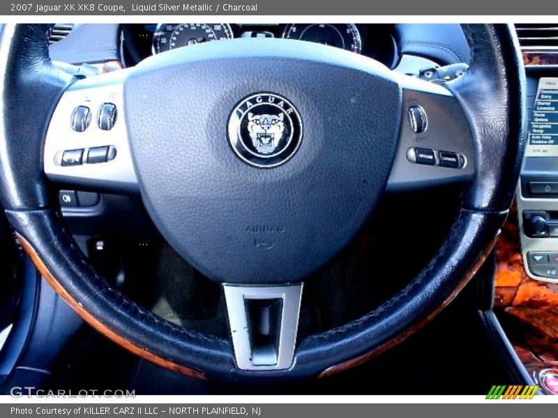 Liquid Silver Metallic / Charcoal 2007 Jaguar XK XK8 Coupe