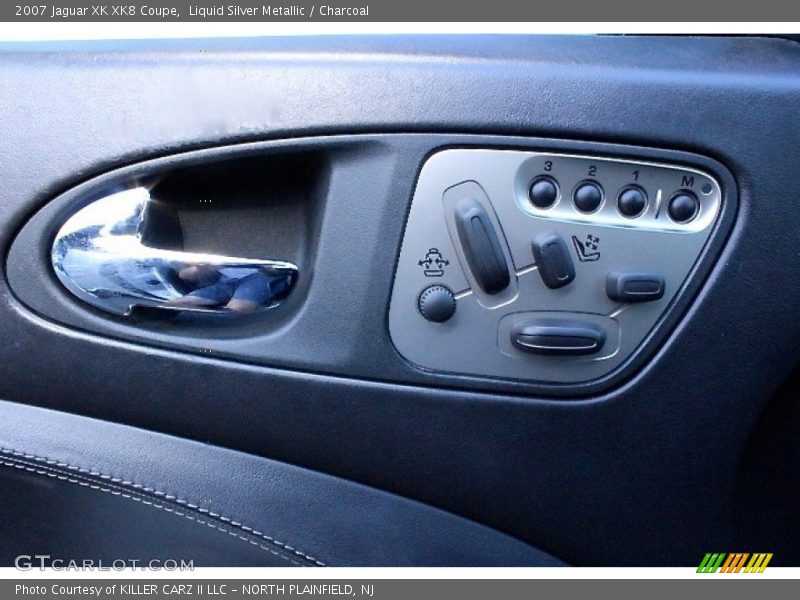 Liquid Silver Metallic / Charcoal 2007 Jaguar XK XK8 Coupe