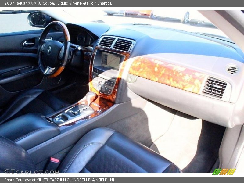 Liquid Silver Metallic / Charcoal 2007 Jaguar XK XK8 Coupe
