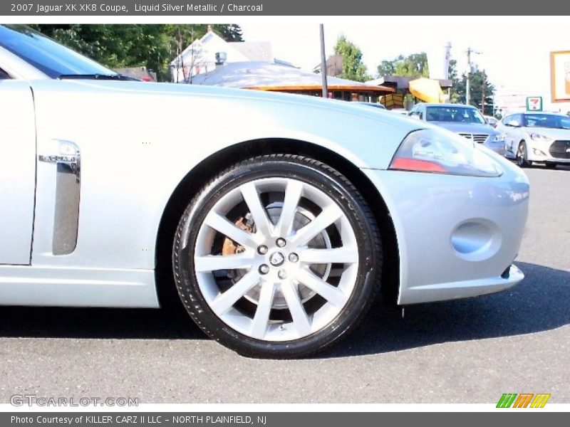 Liquid Silver Metallic / Charcoal 2007 Jaguar XK XK8 Coupe