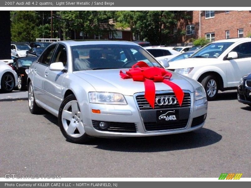 Light Silver Metallic / Sand Beige 2007 Audi A8 4.2 quattro