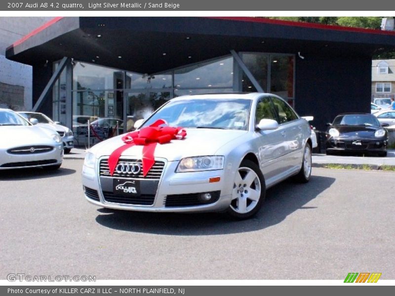 Light Silver Metallic / Sand Beige 2007 Audi A8 4.2 quattro