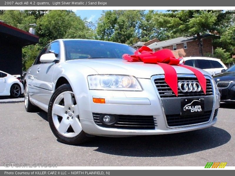 Light Silver Metallic / Sand Beige 2007 Audi A8 4.2 quattro