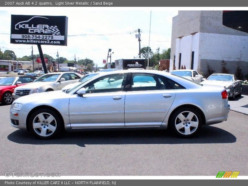 Light Silver Metallic / Sand Beige 2007 Audi A8 4.2 quattro