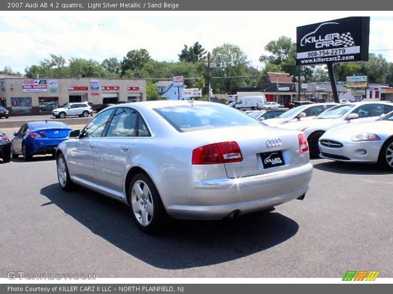 Light Silver Metallic / Sand Beige 2007 Audi A8 4.2 quattro