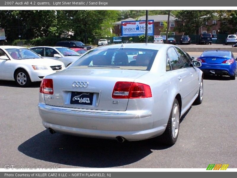 Light Silver Metallic / Sand Beige 2007 Audi A8 4.2 quattro