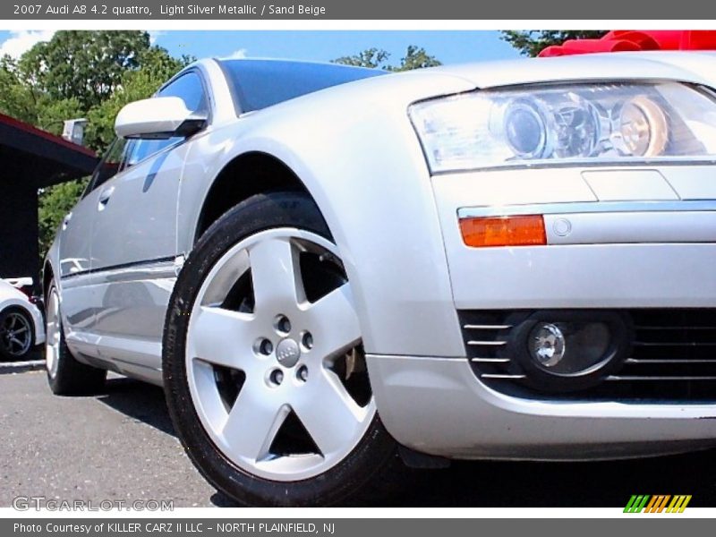 Light Silver Metallic / Sand Beige 2007 Audi A8 4.2 quattro