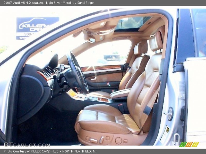 Light Silver Metallic / Sand Beige 2007 Audi A8 4.2 quattro