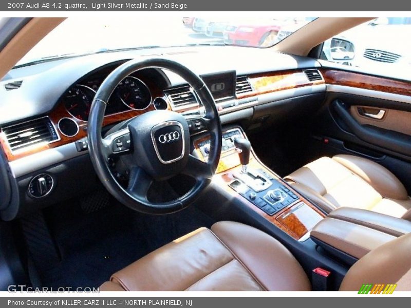 Light Silver Metallic / Sand Beige 2007 Audi A8 4.2 quattro