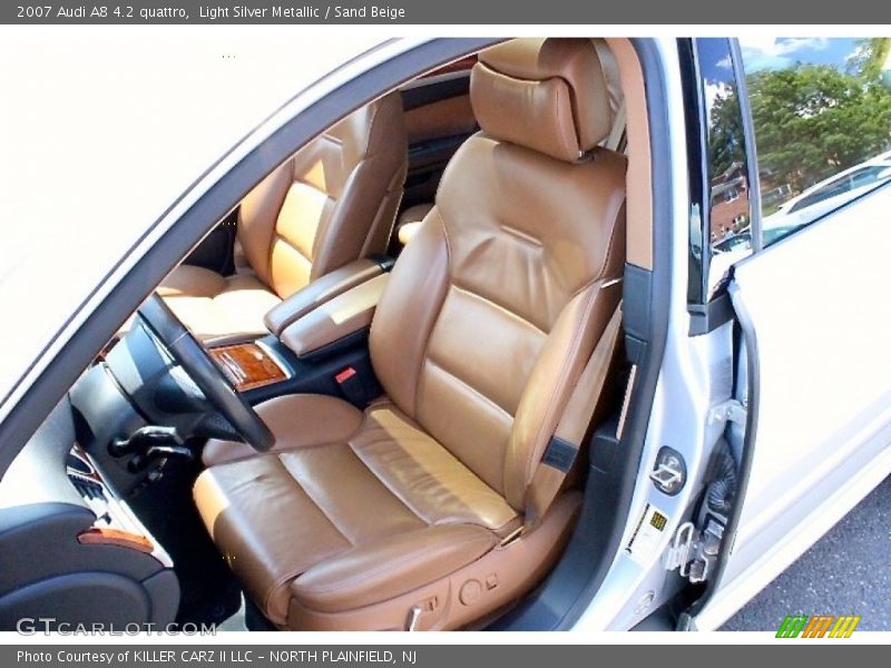 Light Silver Metallic / Sand Beige 2007 Audi A8 4.2 quattro