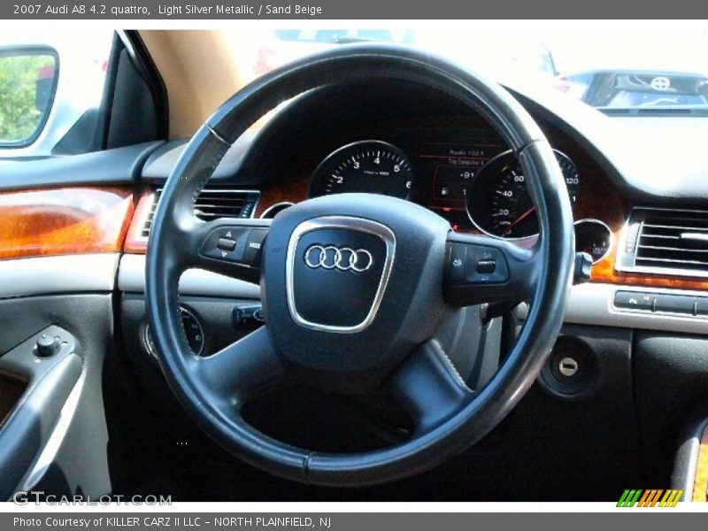 Light Silver Metallic / Sand Beige 2007 Audi A8 4.2 quattro