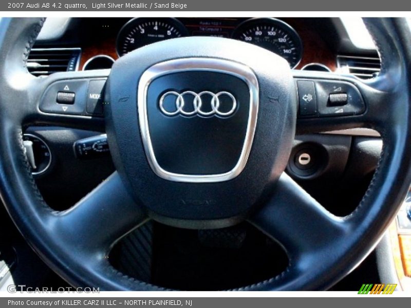 Light Silver Metallic / Sand Beige 2007 Audi A8 4.2 quattro