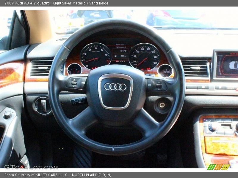 Light Silver Metallic / Sand Beige 2007 Audi A8 4.2 quattro