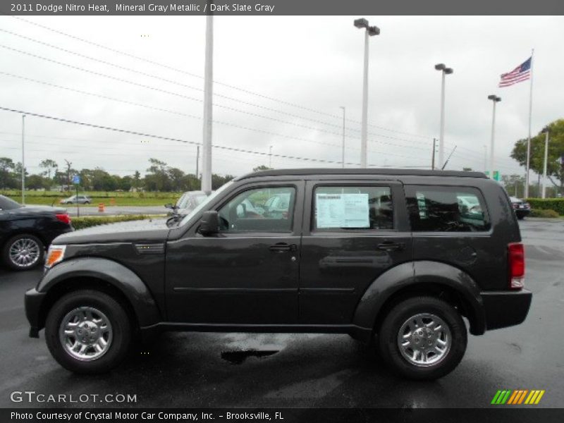 Mineral Gray Metallic / Dark Slate Gray 2011 Dodge Nitro Heat