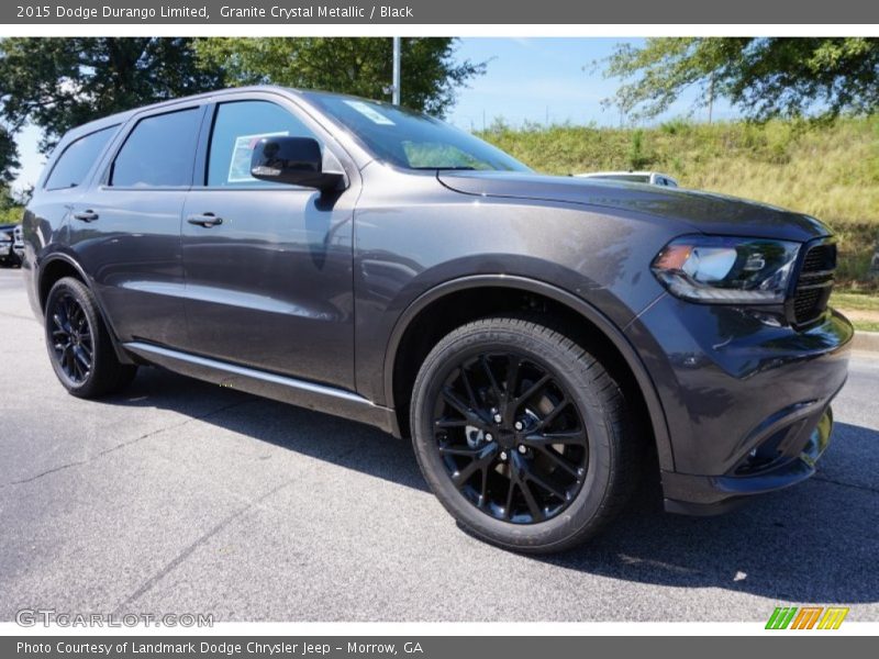 Granite Crystal Metallic / Black 2015 Dodge Durango Limited