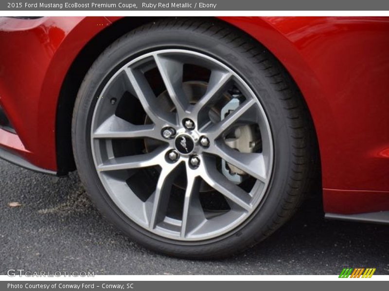 Ruby Red Metallic / Ebony 2015 Ford Mustang EcoBoost Premium Coupe