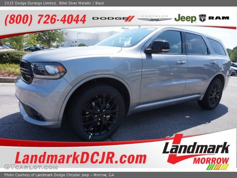 Billet Silver Metallic / Black 2015 Dodge Durango Limited