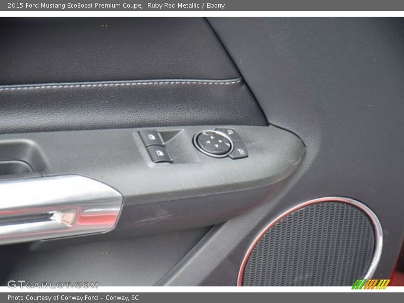 Ruby Red Metallic / Ebony 2015 Ford Mustang EcoBoost Premium Coupe