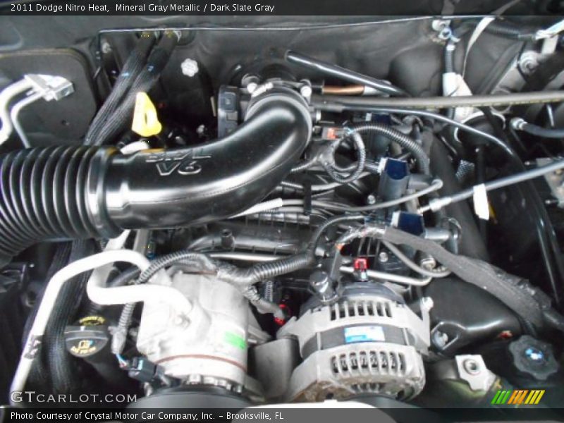 Mineral Gray Metallic / Dark Slate Gray 2011 Dodge Nitro Heat
