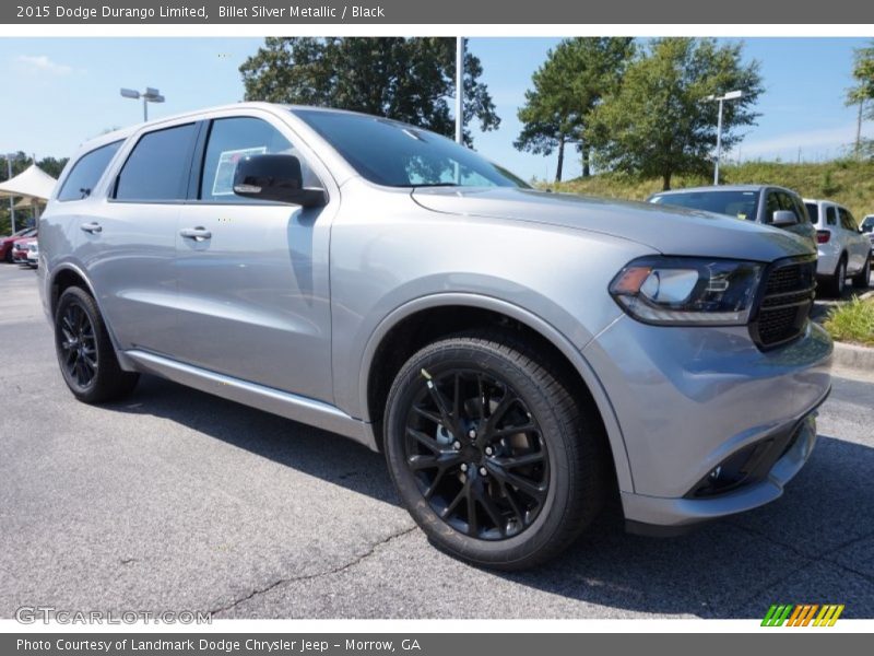 Billet Silver Metallic / Black 2015 Dodge Durango Limited