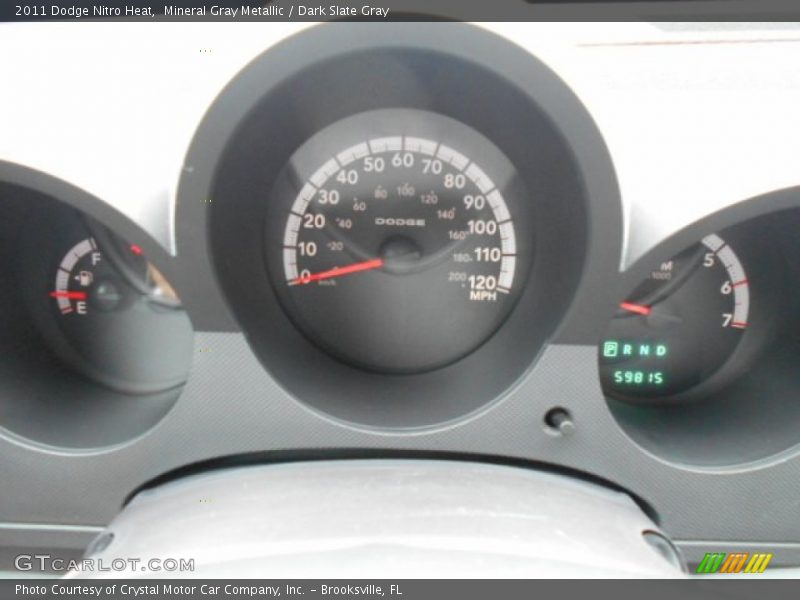 Mineral Gray Metallic / Dark Slate Gray 2011 Dodge Nitro Heat