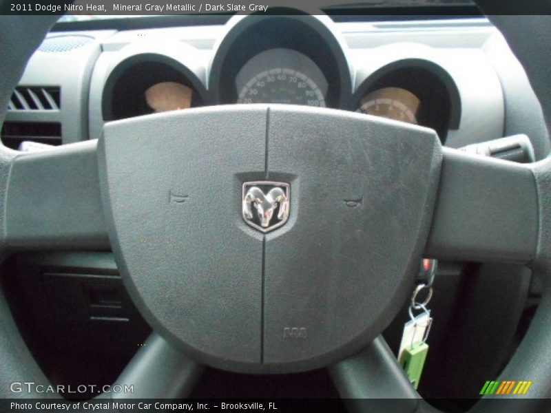 Mineral Gray Metallic / Dark Slate Gray 2011 Dodge Nitro Heat