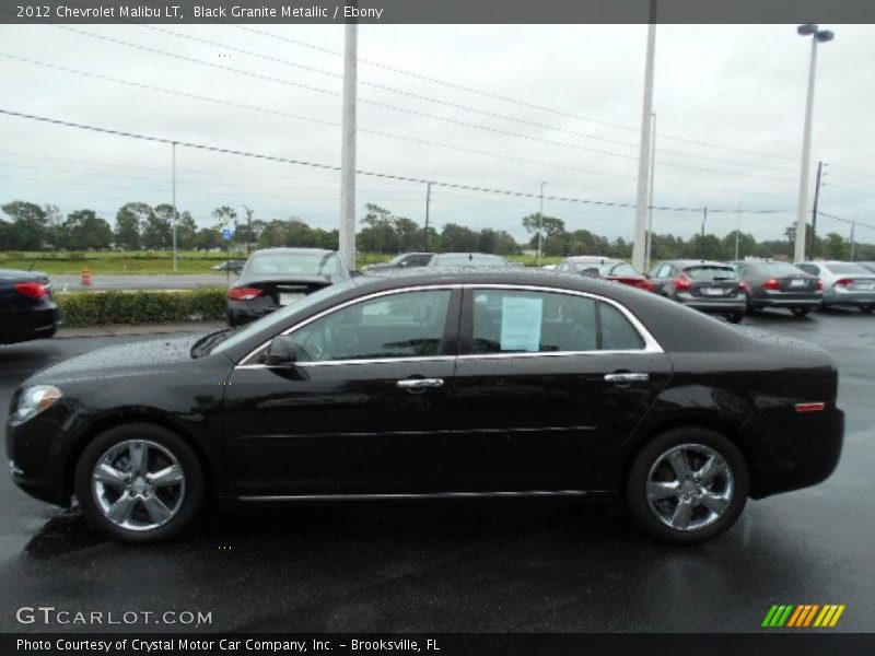 Black Granite Metallic / Ebony 2012 Chevrolet Malibu LT