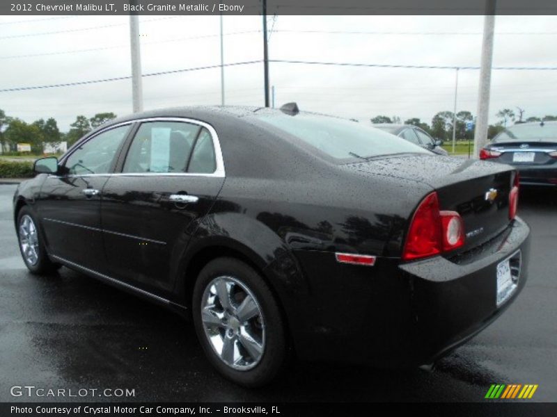 Black Granite Metallic / Ebony 2012 Chevrolet Malibu LT