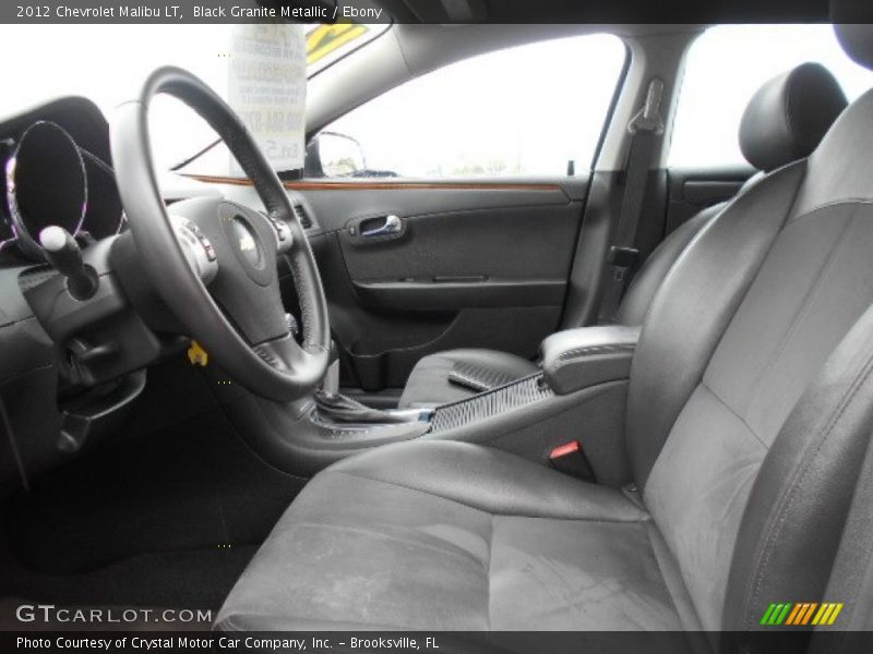 Black Granite Metallic / Ebony 2012 Chevrolet Malibu LT