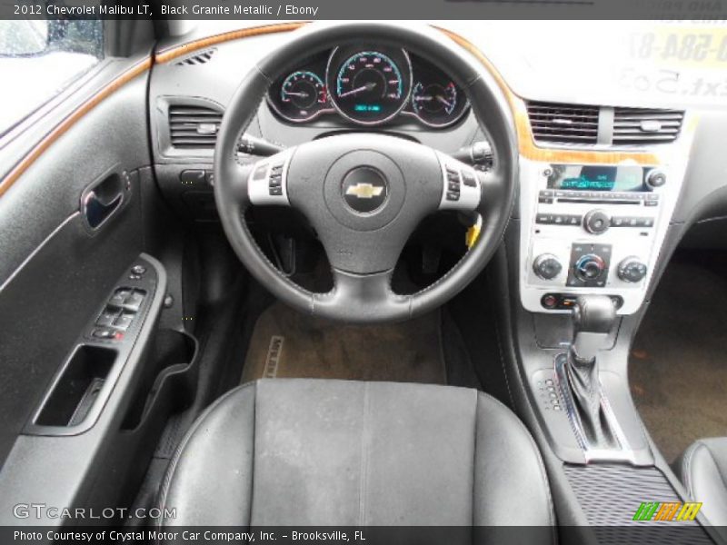 Black Granite Metallic / Ebony 2012 Chevrolet Malibu LT