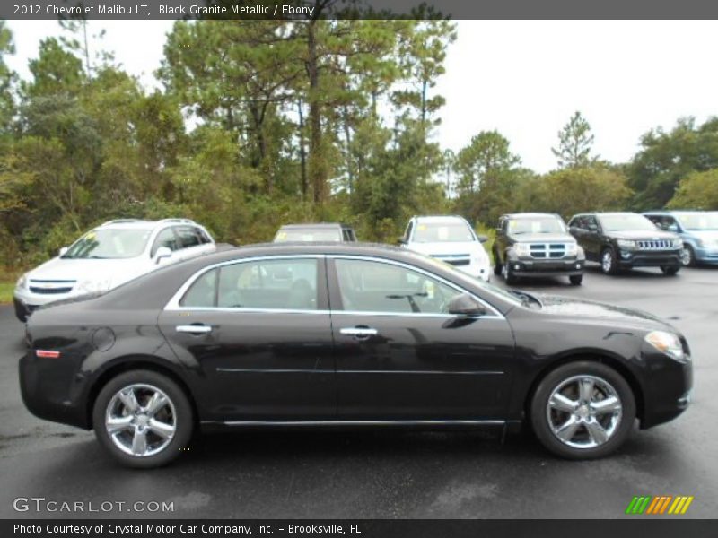 Black Granite Metallic / Ebony 2012 Chevrolet Malibu LT