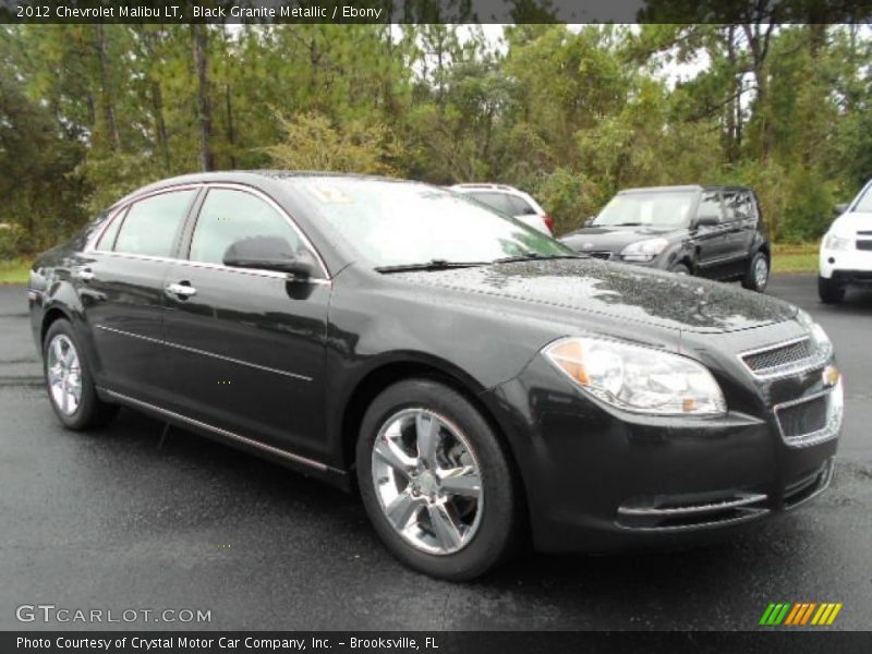 Black Granite Metallic / Ebony 2012 Chevrolet Malibu LT