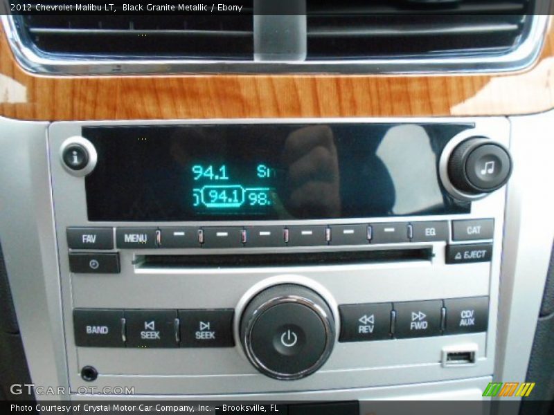 Black Granite Metallic / Ebony 2012 Chevrolet Malibu LT