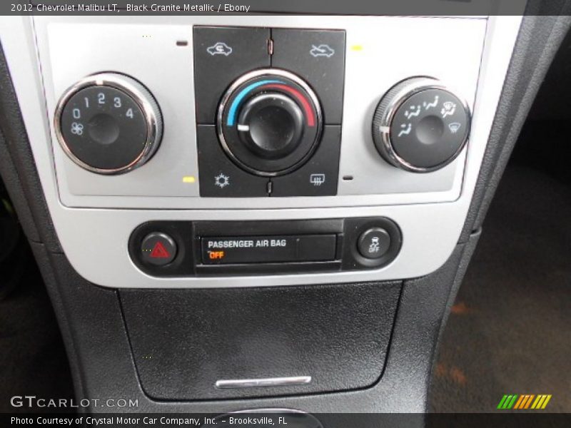 Black Granite Metallic / Ebony 2012 Chevrolet Malibu LT