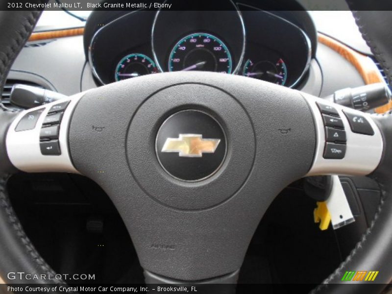 Black Granite Metallic / Ebony 2012 Chevrolet Malibu LT