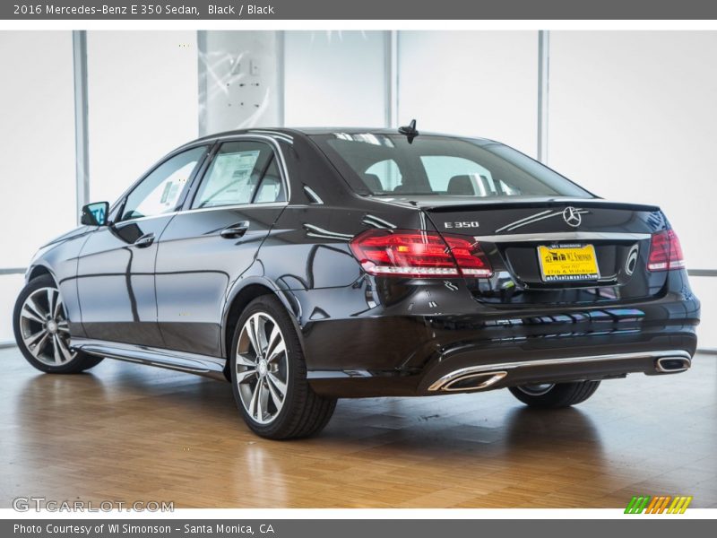 Black / Black 2016 Mercedes-Benz E 350 Sedan