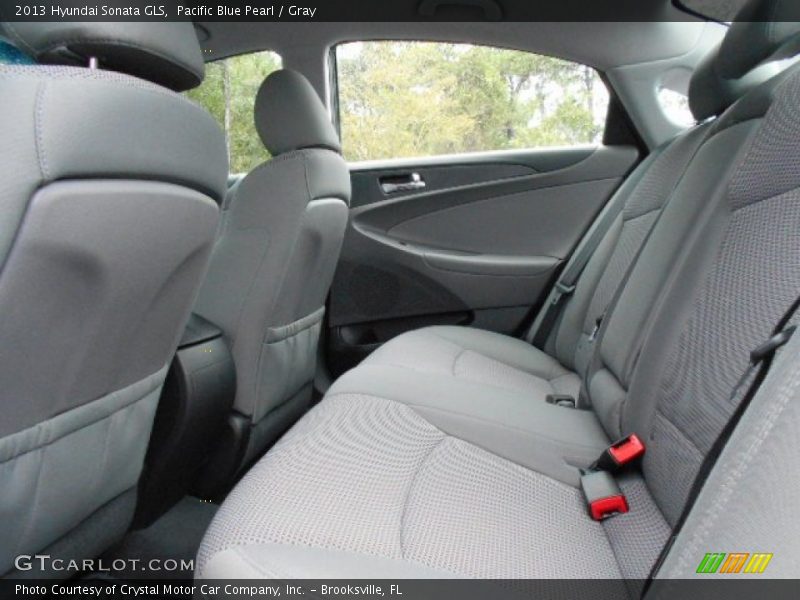Pacific Blue Pearl / Gray 2013 Hyundai Sonata GLS