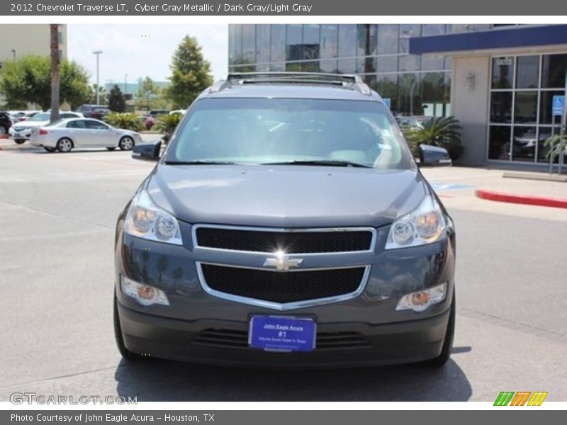 Cyber Gray Metallic / Dark Gray/Light Gray 2012 Chevrolet Traverse LT