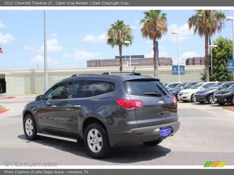 Cyber Gray Metallic / Dark Gray/Light Gray 2012 Chevrolet Traverse LT