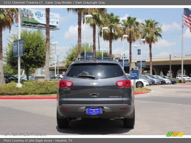 Cyber Gray Metallic / Dark Gray/Light Gray 2012 Chevrolet Traverse LT