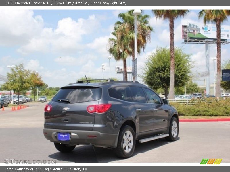 Cyber Gray Metallic / Dark Gray/Light Gray 2012 Chevrolet Traverse LT