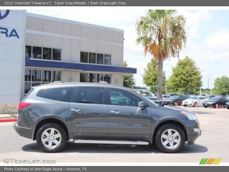 Cyber Gray Metallic / Dark Gray/Light Gray 2012 Chevrolet Traverse LT