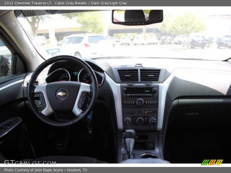 Cyber Gray Metallic / Dark Gray/Light Gray 2012 Chevrolet Traverse LT
