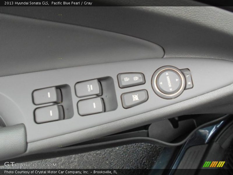 Pacific Blue Pearl / Gray 2013 Hyundai Sonata GLS
