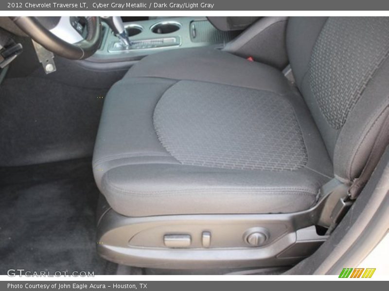 Cyber Gray Metallic / Dark Gray/Light Gray 2012 Chevrolet Traverse LT