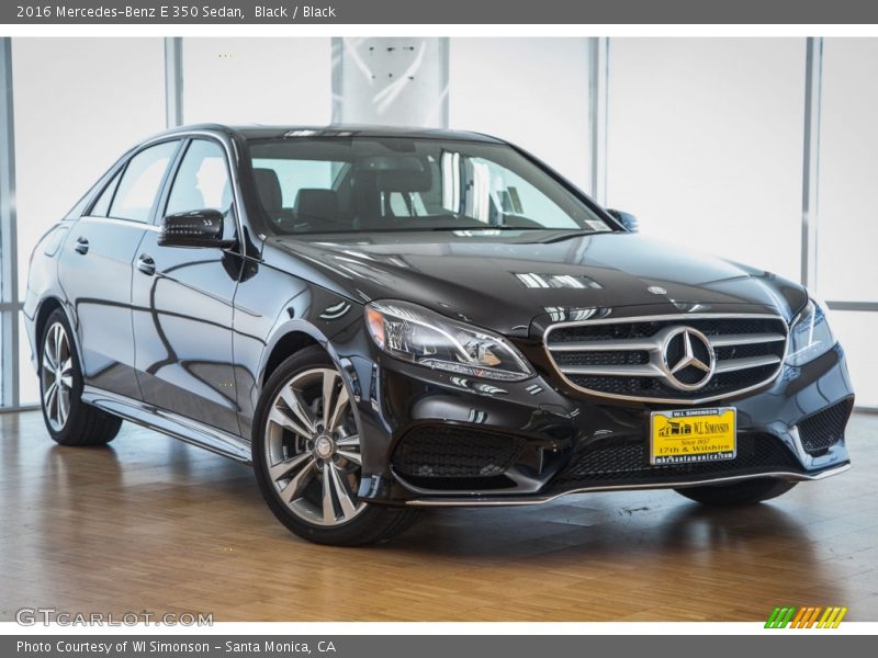 Black / Black 2016 Mercedes-Benz E 350 Sedan