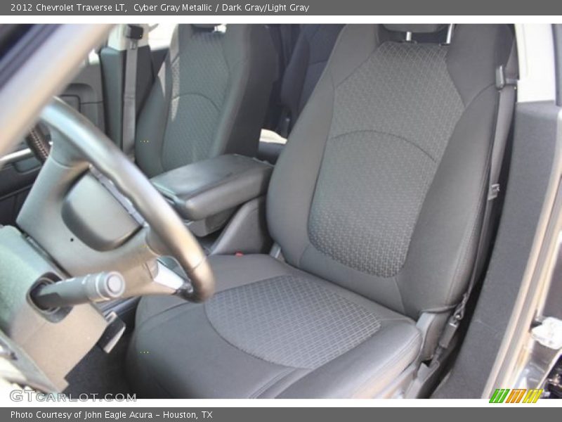 Cyber Gray Metallic / Dark Gray/Light Gray 2012 Chevrolet Traverse LT