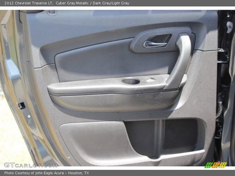 Cyber Gray Metallic / Dark Gray/Light Gray 2012 Chevrolet Traverse LT