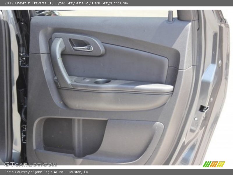 Cyber Gray Metallic / Dark Gray/Light Gray 2012 Chevrolet Traverse LT