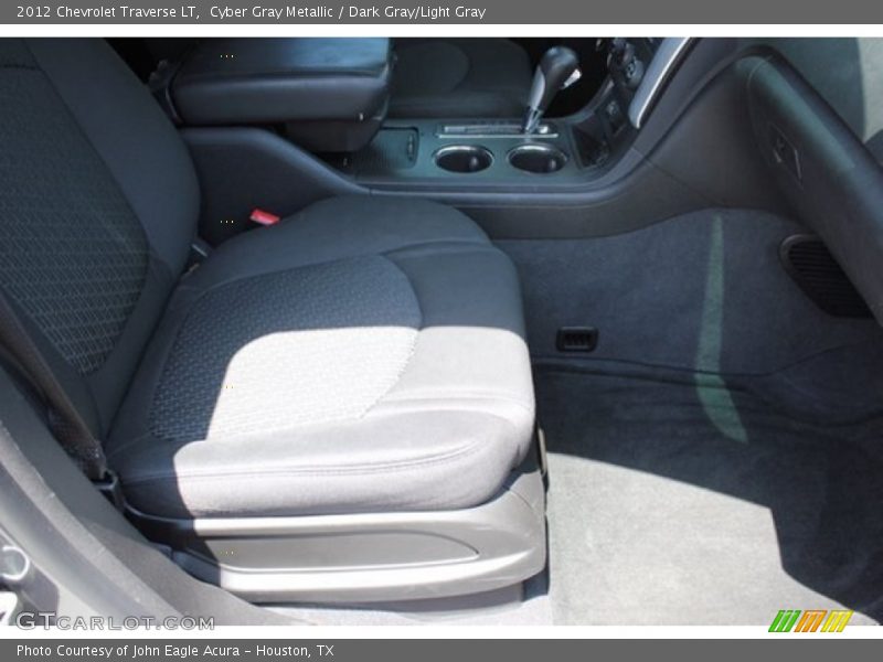 Cyber Gray Metallic / Dark Gray/Light Gray 2012 Chevrolet Traverse LT